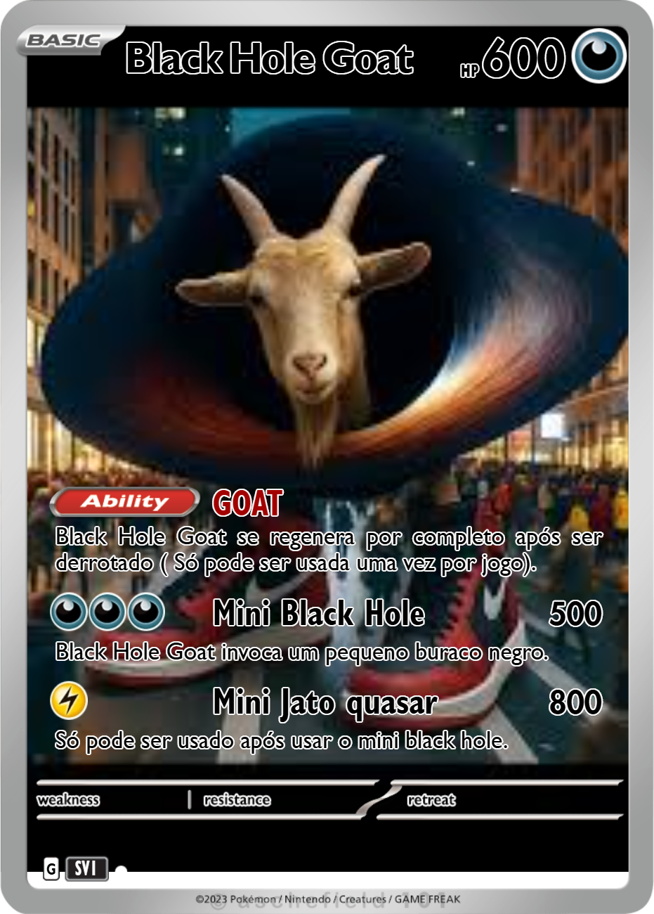 Black Hole Goat - BrainrotCardMaker