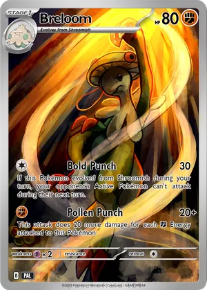 all breloom pokemon cards V Rx2 / None / 1 SV01 Breloom Cards & Artwork |
