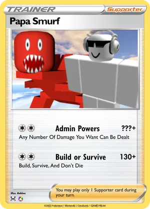 roblox pokemon cards BuffNoob - post Papa Smurf - BrodyTheRobloxia