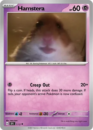 hamster pokemon card Hamsters Poke Hamstera - Bruhbruhbruh