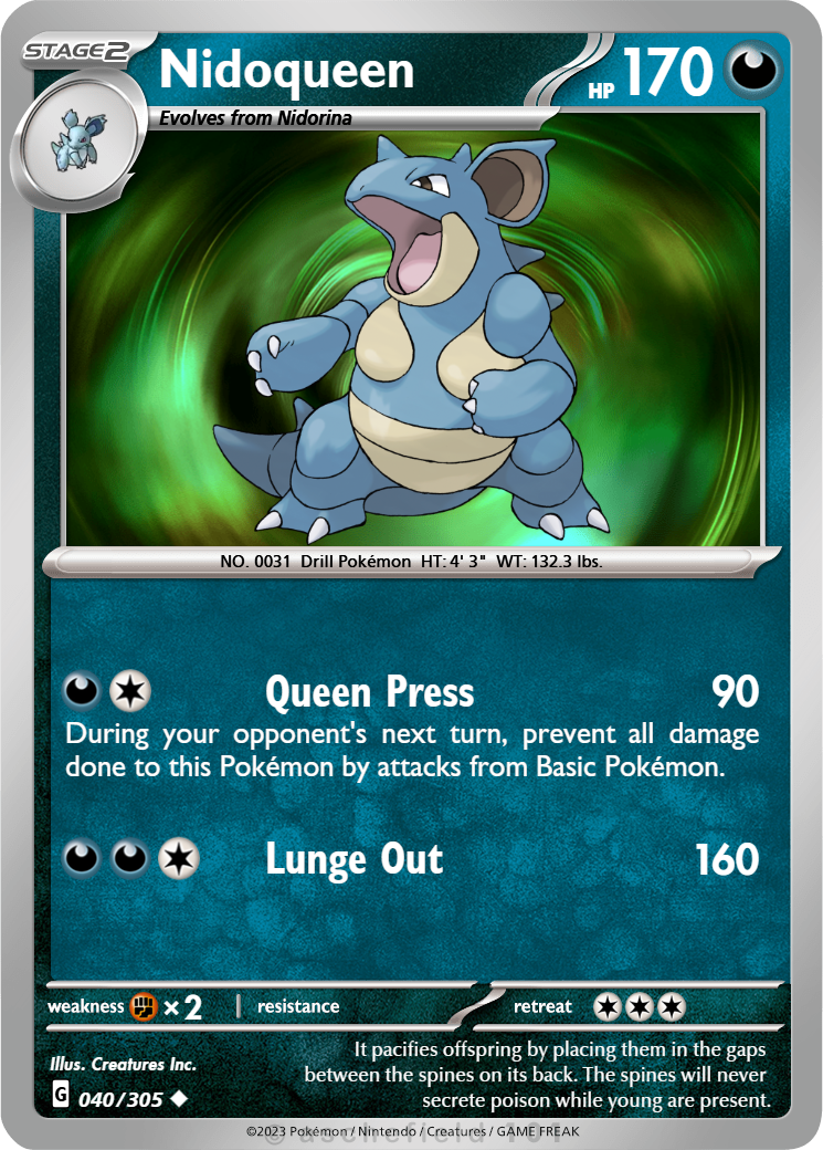 nidoqueen pokemon card value Carta Pokmon 69/160 Ao 2015 Holo Inverso Ingles proof acrylic case and featuring a striking image of the captivating character Pokemon Single Card EX DRAGON