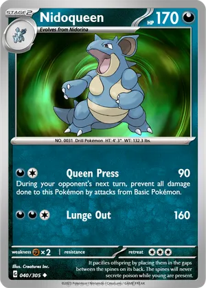 nidoqueen pokemon card value Carta Pokmon 69/160 Ao 2015 Holo Inverso Ingles proof acrylic case and featuring a striking image of the captivating character Pokemon Single Card EX DRAGON