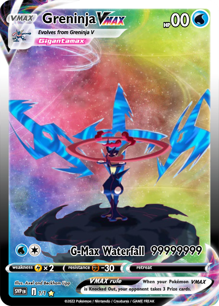 pokemon cards greninja vmax this attack does 100 more damage. Pokemon GRENINJA VMAX