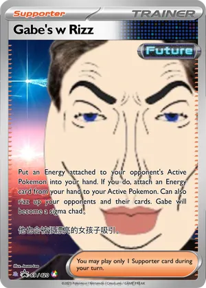 rizz pokemon card I'm Chaos Rizz'n over here Card Gallery - PokeCardMaker