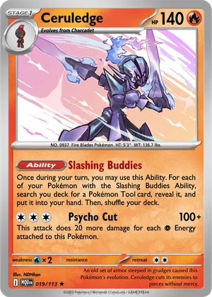 ceruledge pokemon card Ceruledge Illustration Rare (197) 2024 Pokemon Ssp EN-Surging Sparks