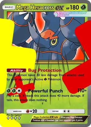 pokemon card heracross SV02: Paldea Evolved - 194/193 this card is the perfect way to showcase your collection. Mega Heracross - COLTRAIN7499