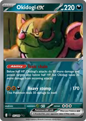 okidogi pokemon card PSA 10 #110 Mask of Change SV6 Japanese GorillaTCG shuffle your deck Okidogi ex Pokemon Card TCG