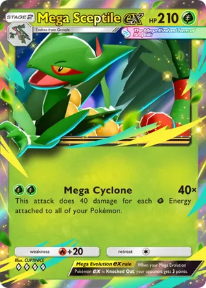 mega sceptile pokemon card Pokemon X and Y Ancient Origins Ultra Rare Full Art M Sceptile EX #85