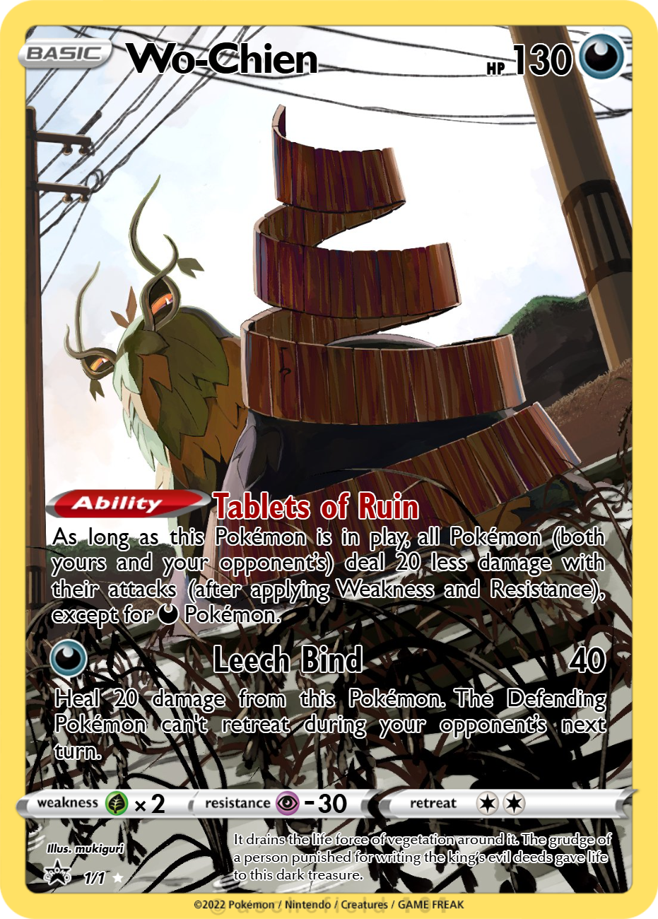 wo chien pokemon card Wo-Chien | Surging Sparks