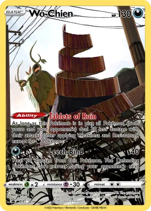 wo chien pokemon card Wo-Chien | Surging Sparks