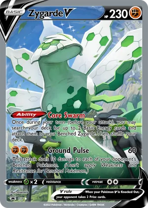 zygarde core pokemon card Zygarde-GX (SM Promo 122) Evolves from null Type Zygarde (Cosmos Holo) 072/131 -