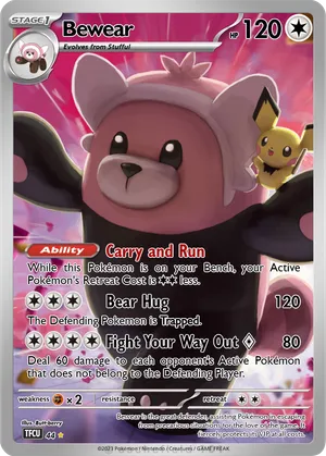 bear pokemon card Basic Teddiursa HP 70 Scratch Attack Little Bear Pokmon Orange Cute