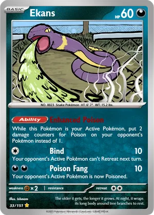 ekans pokemon card Pokmon TCG - EKANS - 1ST EDITION - 46/62 - FOSSIL (1999) - WOTC - VINTAGE Acid Spray Flip a coin Ekans - CaptainHec