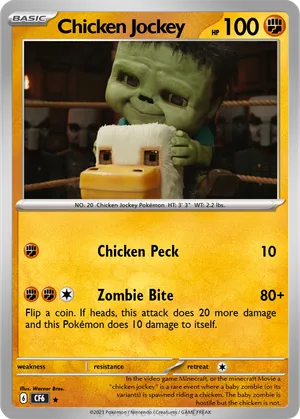 chicken pokemon card GAME *** 1ST EDITION CORE-EN067 YUGIOH! Chicken Pokemon Card by ramonle