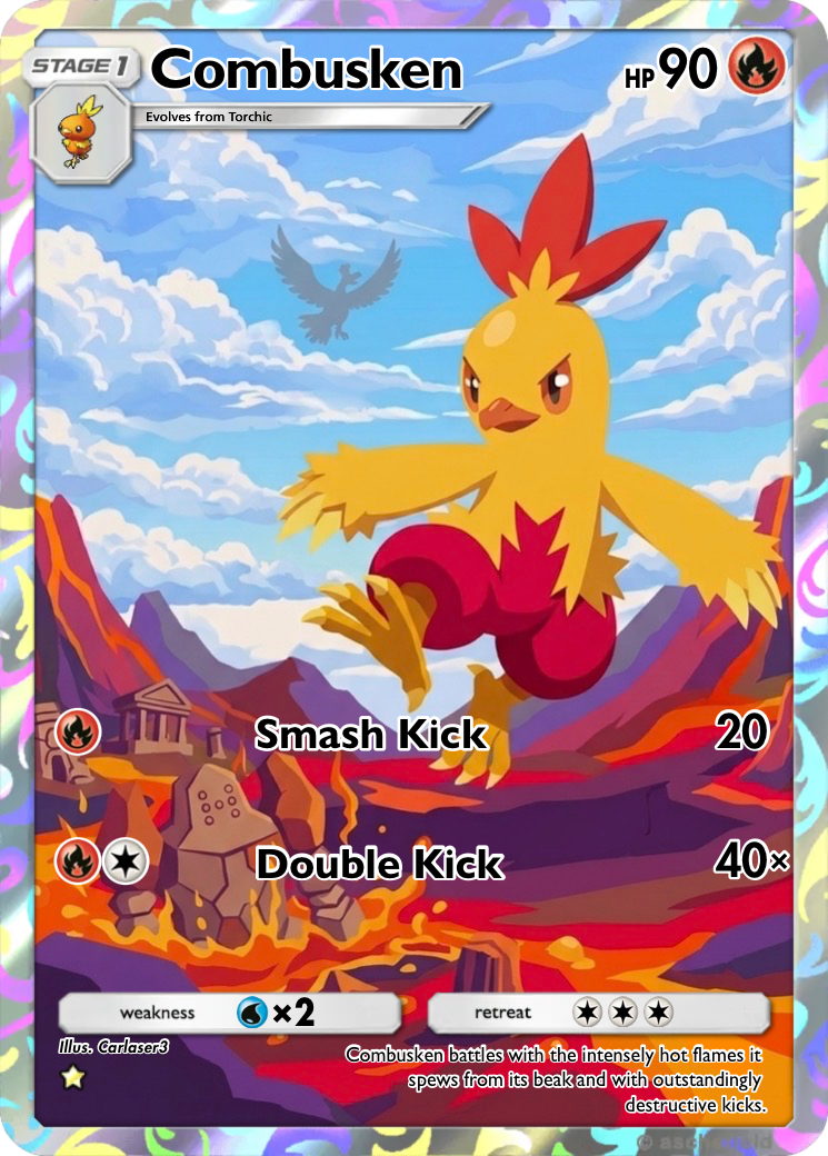 pokemon combusken card Evolves from Torchic Type Card Name: Combusken - Pokumon