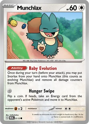 munchlax pokemon cards Munchlax 3D Pokmon Card Rarity: Uncommon Set: SM