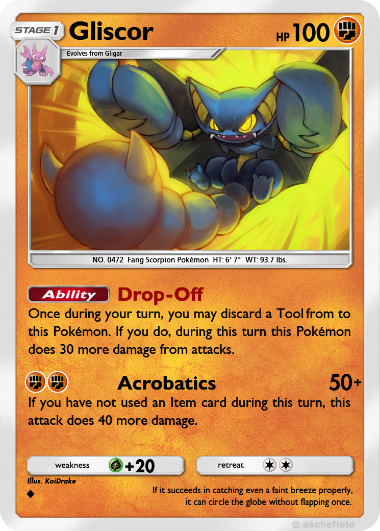 gliscor pokemon card (37/108) [XY: Roaring Skies] Fighting / 120 / Stage 1 Attack 1 Pokemon - Sun & Moon