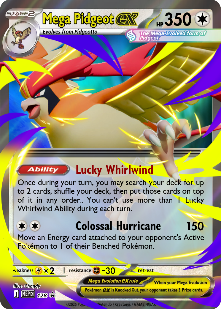 pokemon mega pidgeot card you may search your deck for a card and put it into your hand Mega Pidgeot EX Full Art