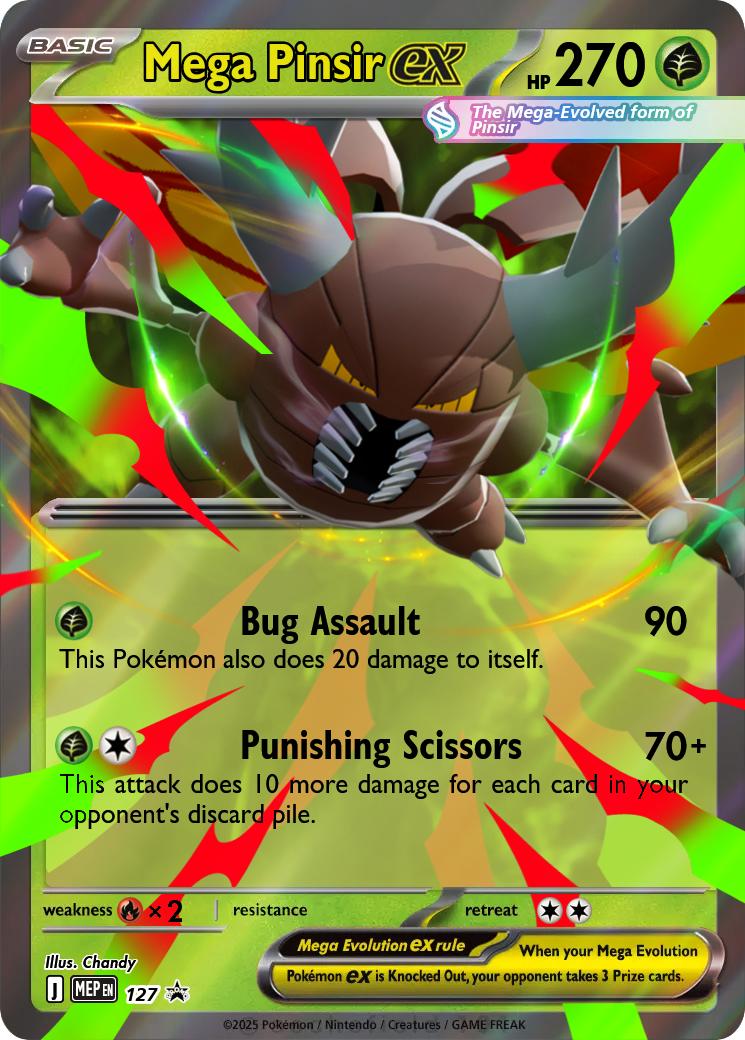 pokemon mega pinsir card #168 Prices | Twilight Masquerade proof acrylic case and featuring a striking image of the captivating character Mega Pinsir - Chandy