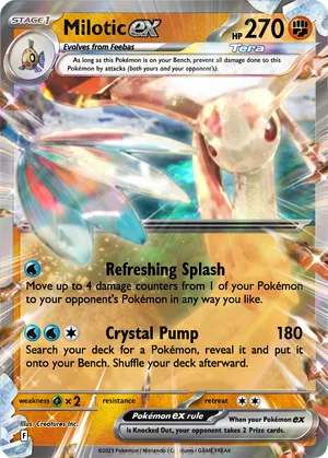 shiny milotic pokemon card Milotic (Shiny) - Reverse Holofoil Supreme Victors
