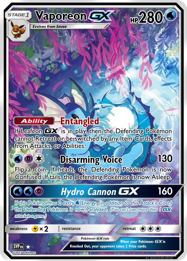 vaporeon gx pokemon card Pokemon Sun and Moon Promo Ultra Rare Holo Vaporeon GX SM172