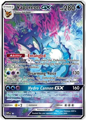 vaporeon gx pokemon card Pokemon Sun and Moon Promo Ultra Rare Holo Vaporeon GX SM172