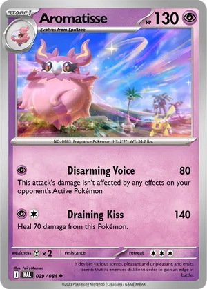 aromatisse pokemon card Pokemon TCG - ME03: Perfect Order - Reverse Holo - Aromatisse - 036/088