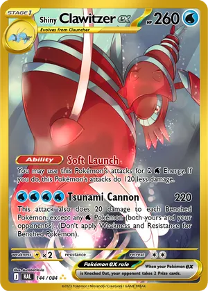 clawitzer pokemon card Clawitzer - 141/132 - ME01: Mega Evolution