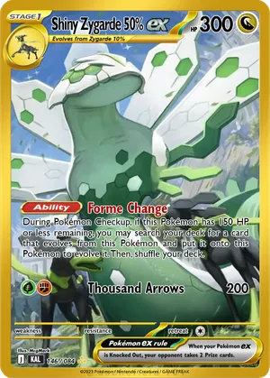 pokemon shiny zygarde card Shiny Zygarde 50%
