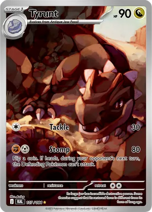 tyrunt pokemon card New Pokmon ETB Promo for the upcoming Perfect Order release in March #Pokemon #PokemonTCG #PerfectOrder #NihilZero #PokemonCard Fighting All Pokmon TCG card images The Pokmon Company MTGNexus - Tyrunt