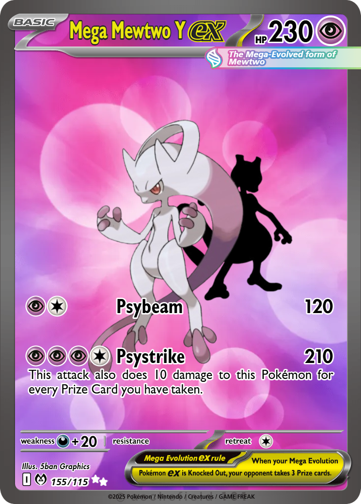 mega mewtwo y pokemon card M Mewtwo-EX | XYBREAKthrough