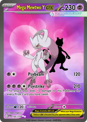 mega mewtwo y pokemon card M Mewtwo-EX | XYBREAKthrough