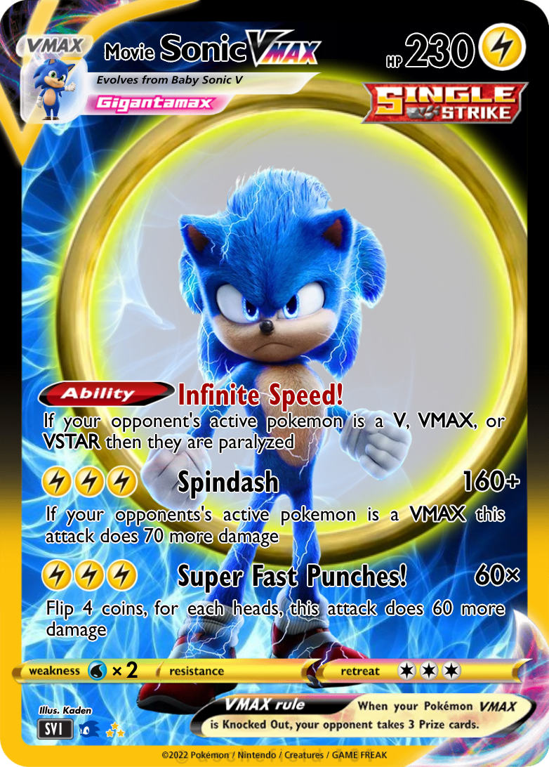sonic pokemon cards Sonic