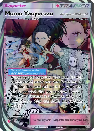 mha pokemon cards My Hero Academia Collectible Card Game Series 2 Crimson Rampage Ultra Rare Blue Flame Spiral #74