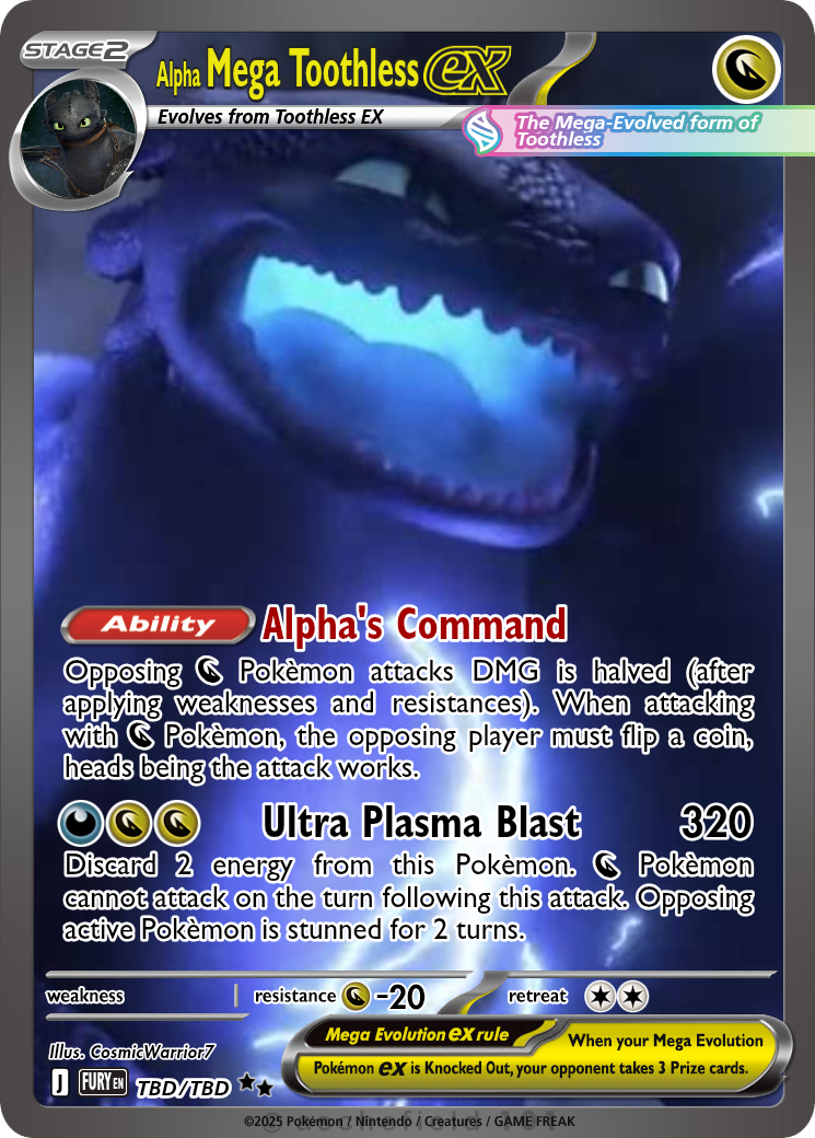 Mega Toothless - CosmicWarrior7