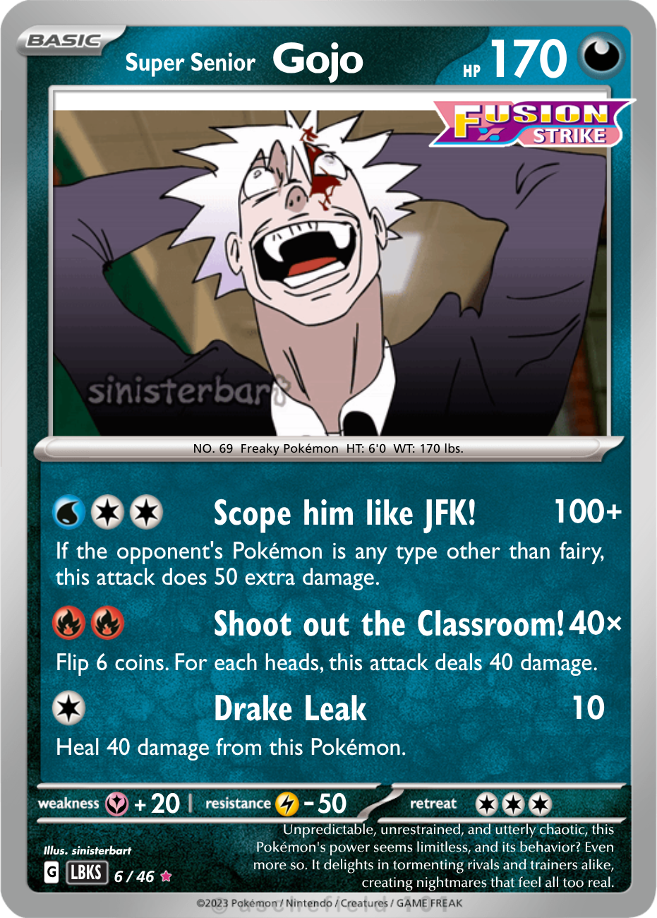 gojo pokemon card Gojo's Mewtwo V Custom Pokmon Pokemon Gojo 61