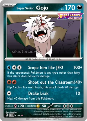 gojo pokemon card Gojo's Mewtwo V Custom Pokmon Pokemon Gojo 61