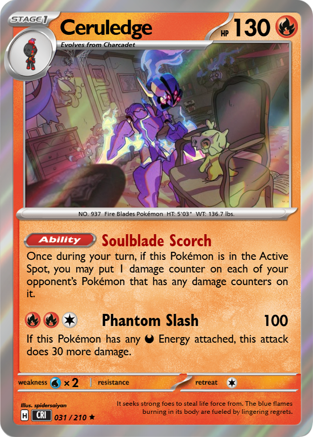 ceruledge pokemon cards EX 2025 Prismatic Evolutions Special Illustration Rare #147 CGC Authenticated 10 Card Celebrate the legacy of your favorite tabletop game with this Ceruledge EX 2024 Pokemon Terastal Festival EX Japanese Special Illustration Rare #203 PSA Authenticated 10 Card Ceruledge (Paldean Wonders #48/131, 3-Diamonds)