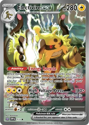 pokemon card electivire Elekid, Electabuzz & Lot - 21 Cards this Pokmon cant use Lightning Slam Electivire (A2-057) Pokmon TCG