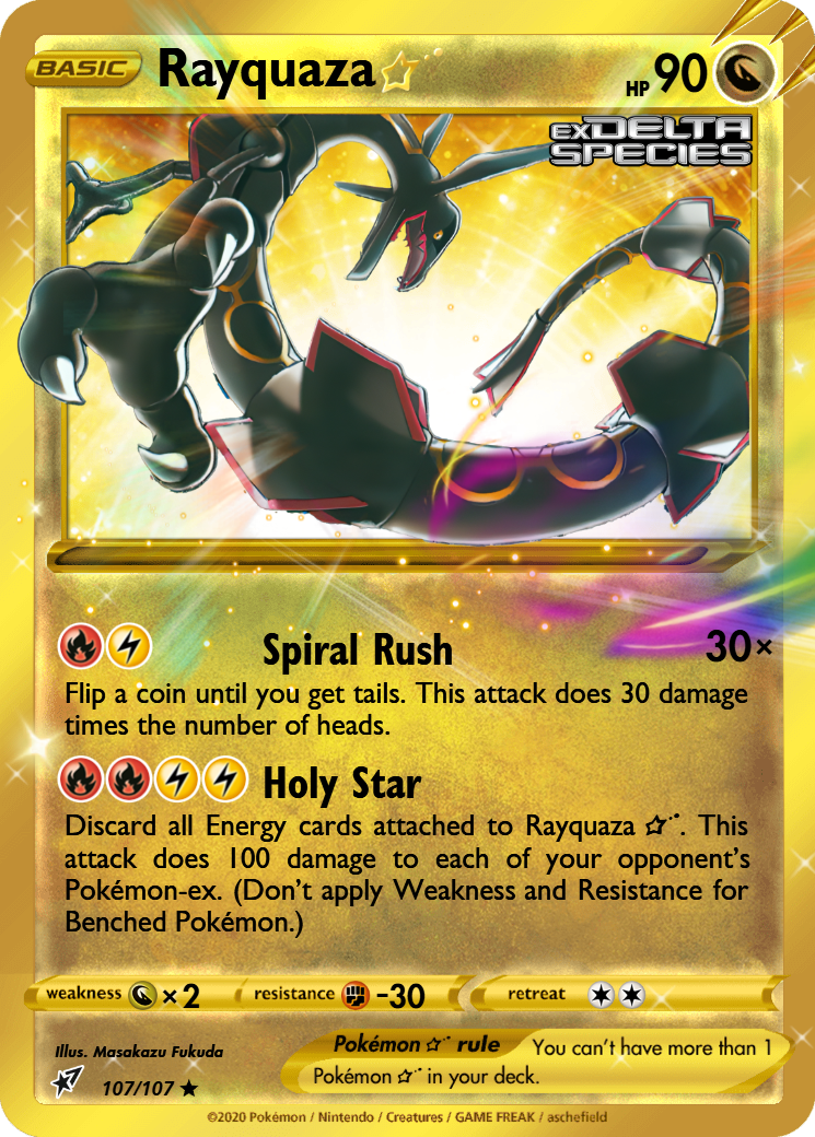 pokemon cards shiny rayquaza Star When a Pokmon Rayquaza - CrisLog02
