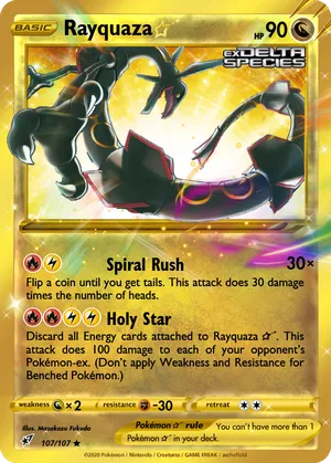 pokemon cards shiny rayquaza Star When a Pokmon Rayquaza - CrisLog02
