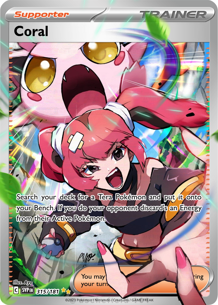 coral pokemon card Coral