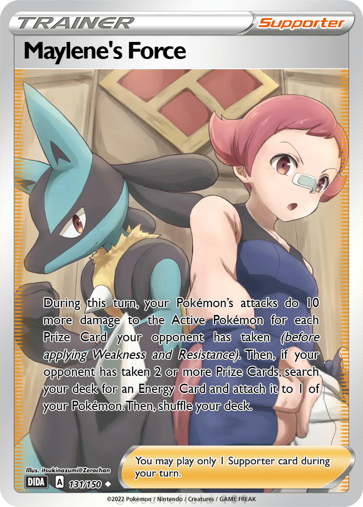 maylene pokemon card Maylene's Force