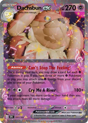 dachsbun pokemon card Custom Dachsbun Card