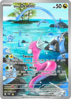 shiny dratini pokemon card HOLO glnzend Dratini Pokemon Karte