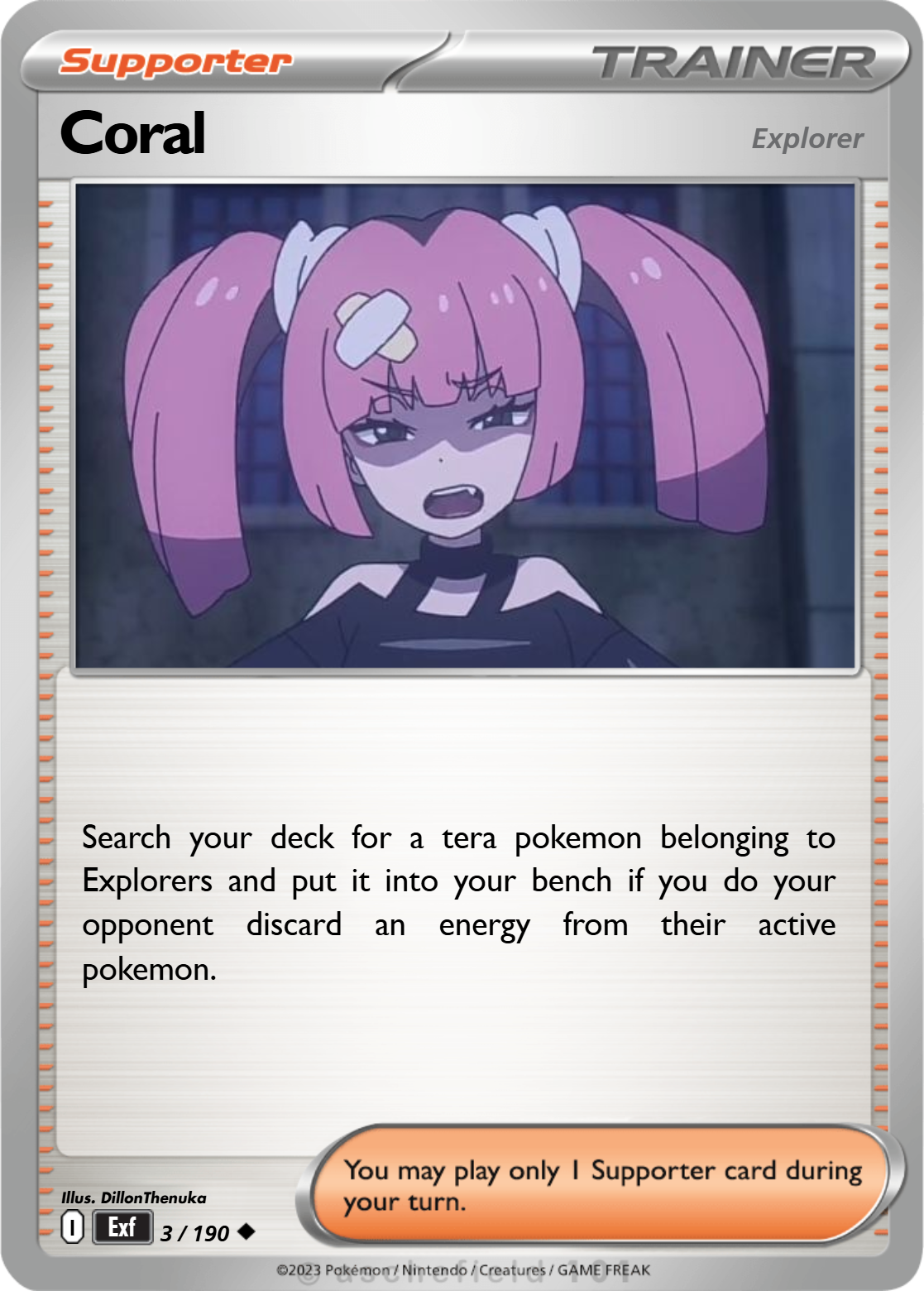 coral pokemon card Coral