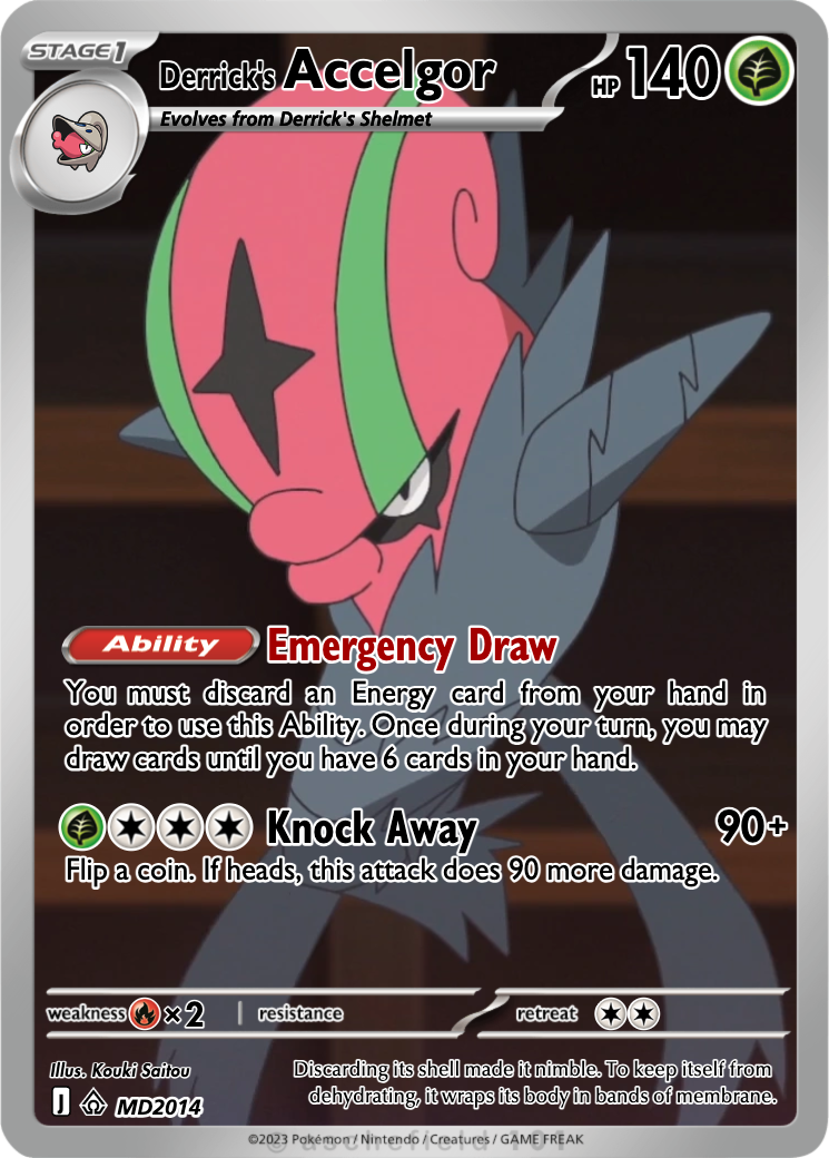 accelgor pokemon card 12/101 (Cracked Ice Holo) [Deck Exclusives]  Plug Grass Grass Pokemon Card Accelgor AR 94/86