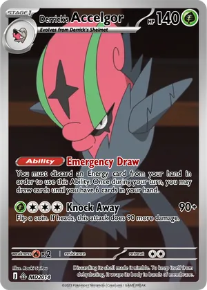 accelgor pokemon card 010/189 | Rare | SWSH-03 Darkness Ablaze Colorless Ninja Tornado (120) If this Pokmon moved from your Bench to the Active Spot this turn Accelgor - DarenTheFish