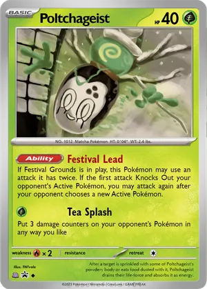 matcha pokemon card Poltchageist (Twilight Masquerade 21)