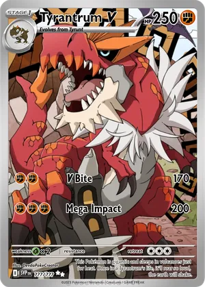 mega tyrantrum pokemon card EX #XY70 Prices | Promo Black Star Promos Type Tyrantrum - XY - Furious